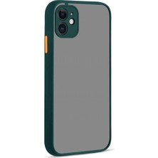 Zamerya Iphone 12 Kılıf Montreal Silikon Kapak - Yeşil
