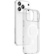 Zamerya Iphone 17 Pro Combo Sert Şeffaf Magsafe Kapak - Şeffaf