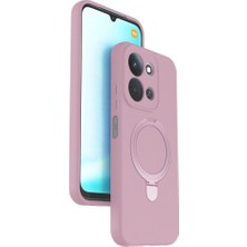 Zamerya Redmi 15C 4g Regal Magsafe Standlı Kapak - Açık Pembe