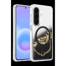 Zamerya Onegif Galaxy A57 5g Lotus Simli Magsafe Kapak - Siyah