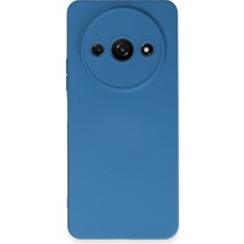 Zamerya Redmi A3 4g Kılıf Nano Içi Kadife Silikon - Mavi