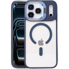 Zamerya Joko Iphone 17 Pro Remim Lensli Magsafe Standlı Kapak - Lacivert