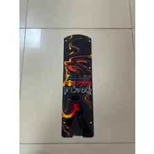 Ovela Redbull Desenli Elektrikli Scooter Pleksi Tabanlık Yapışkanlı Deck 3mm Ov 007