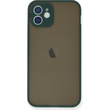 Zamerya Iphone 12 Mini Kılıf Montreal Silikon Kapak - Yeşil