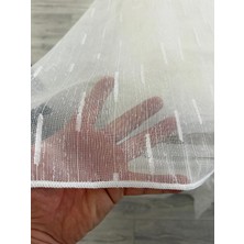 Beyaz Şeritli Tül 1x3