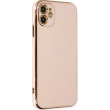 Zamerya Iphone 12 Kılıf Volet Silikon - Pembe
