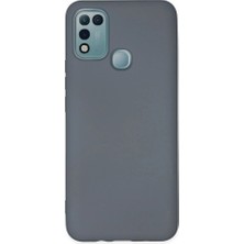 Zamerya Infinix Hot 10 Play Kılıf Nano Içi Kadife Silikon - Gri