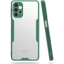 Zamerya Galaxy A52 Kılıf Platin Silikon - Yeşil