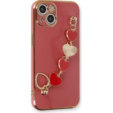 Zamerya Iphone 14 Plus Kılıf Esila Silikon - Kırmızı