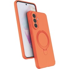 Zamerya Galaxy A57 5g Regal Magsafe Standlı Kapak - Turuncu