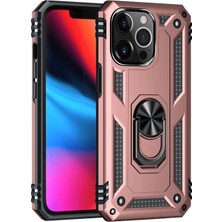 Zamerya Iphone 13 Pro Kılıf Sofya Yüzüklü Silikon Kapak - Rose