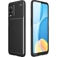 Zamerya Oppo A54 4g Kılıf Auto Focus Karbon Kapak - Siyah