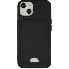 Zamerya Iphone 14 Plus Kılıf Kelvin Kartvizitli Silikon - Siyah