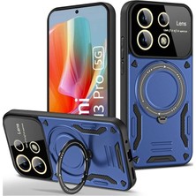 Zamerya Redmi Note 13 Pro 4g Kılıf Joy Lens Standlı Kapak - Lacivert