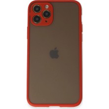 Zamerya Iphone 11 Pro Kılıf Montreal Silikon Kapak - Kırmızı