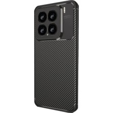 Zamerya Mi 15 Kılıf Auto Focus Karbon Kapak - Siyah