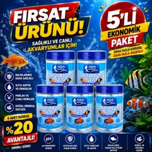Aqua Magic Akvaryum Tuzu 5'li Fırsat Paketi | Balıklar İçin Akvaryum Su Bakım ve Mineral Desteği