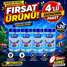 Aqua Magic Akvaryum Tuzu 4'li Fırsat Paketi | Balıklar İçin Akvaryum Su Bakım ve Mineral Desteği