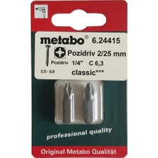 Metabo 24415 Pz 2X25 Bits Uç 2 Adet