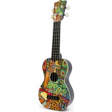 Hawaiian Kuş Desenli Soprano Ukulele