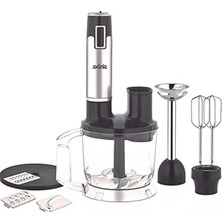 AKS El Blender Seti ile Hızlı ve Pratik Mutfak Işlemleri Için Siyah Renk