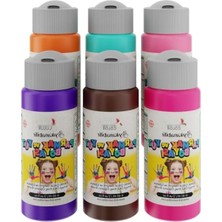AKS 6'lı Tamamlayıcı Renkler Parmak Boyası Seti - 60 ml