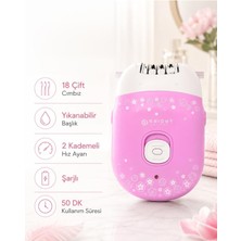 Bright Elegance BE-1189 Kablolu / Kablosuz Şarjlı 2 Kademe 18 Çift Cımbız Epilasyon Aleti