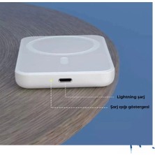 Yazicitekno 5000MAH Magsafe Beyaz Powerbank