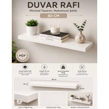  Şık Beyaz Duvar Rafı