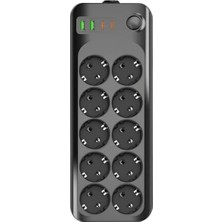 AKS 10'lu Uzaklaştırma Kablo, USB ve Type-C Çıkışı, 2 Metre Uzunluk