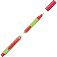 AKS 0,4 mm Kırmızı Uçlu Fiber Uçlu Kalem