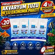 Aqua Magic Akvaryum Tuzu 4 x 1 KG | 7’li Ekonomik Fırsat Paketi | Akvaryum Su Bakım Tuzu