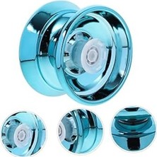 AKS Metal Yoyo Oyuncak Extra Rulmanlı Profesyonel Yo-Yo Oyuncağı Unresponsive Yoyo Mavi