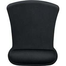 AKS Ergocomfort Bilek Destekli Mouse Pad Ergonomik Mouse Altlığı Kaymaz Taban Bilek Koruyucu Bilgisayar Ofis Oyuncu Mousepad Siyah