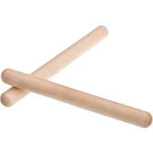 AKS Ahşap Ritim Çubukları 1 Çift 2CMX20CM Ritim Çubuğu 2 Adet