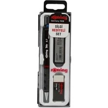 AKS Tikky Okul Seti 0.7 mm Bordo Versatil Kalem, Silgi, Uç