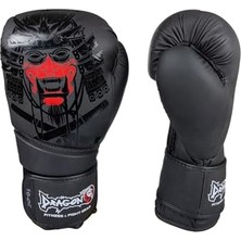 AKS 30128 P Yakuza Kick Boks Eldiveni Muay Thai Boxing Gloves Siyah 8 Oz
