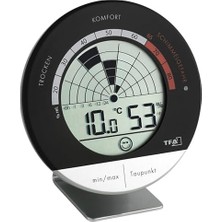 AKS 30.5032 Radar Dijital Kayıtlı Termometre Nem Ölçer, Siyah