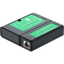 AKS RJ45 RJ11 Uyumlu Cat6 Cat7 Cat8 Poe Destekli Network Ethernet Kablo Test Cihazı