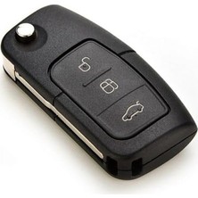 AKS Autohan Keys Focus 2, Mondeo, Fiesta, C-Max Uyumlu 3 Düğmeli Anahtar Kabı, Siyah