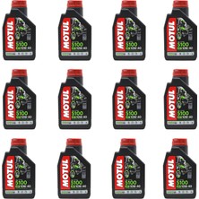 Hızlı Balık Motul 5100 10W40 4t Motosiklet Yağı 1 Lt 12 Adet