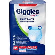 AKS Giggles Yetişkin Emici Külot Medium 30'lu 1 Paket 30 Adet