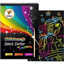 AKS Lino Sihirli Defter A5 10 Yp. (Gökkuşaği Kazima)