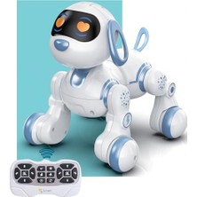 AKS Oyuncak 30 Fonksiyonlu Uzaktan Kumandalı Şarjlı Sesli Işıklı Dokunma Algılama Programlama Robot Kedi ve Köpek (Kedi)