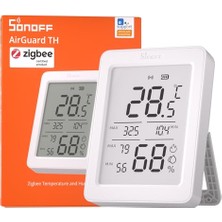 AKS Airguard LCD Ekranlı Zigbee Akıllı Sıcaklık ve Nem Sensörü | SNZB-02DR2