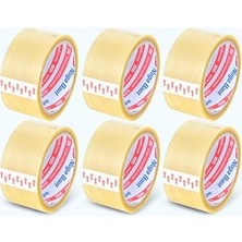 AKS 45 mm x 40 mt Şeffaf Koli Bandı Hotmelt Red 6 Adet