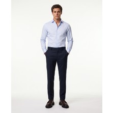 HC MEN CLASSIC Erkek Lacivert Modern Fit Yün Klasik Pantolon