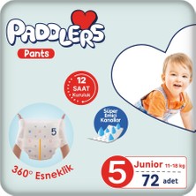 AKS Paddlers Külot Bebek Bezi 5 Numara Junior 72 Adet (11-18 Kg) Ekstra Fırsat Paketi