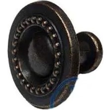 Raftan Topla Dekoratif Zamak Düğme - 23X23MM, Eskitme, 1 Adet