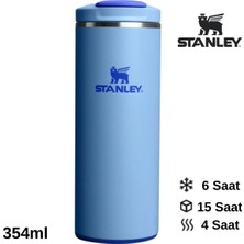 AKS Stanley The Transit Fliptop Mug 0.35 L Termos Kupa Bardak Matara Mavi, 10-13063-0052